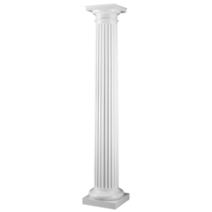 Fluted Round Tapered Column
