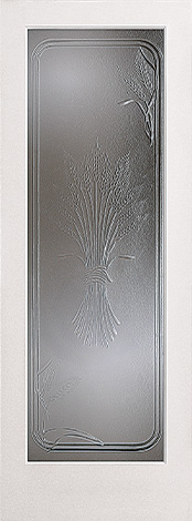 MDF primed decorative glass door - Harvest