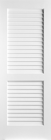 MDF primed Louver plantation shutter door (PS34LL)