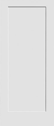 Flat 1 panel interior Shaker door 