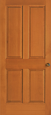 Douglas fir vertical grain 4 raised panel interior Simpson door
