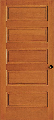 Douglas fir vertical grain 5 equal raised panel interior Simpson door