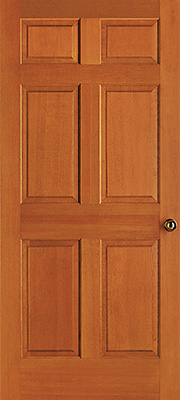 Douglas fir vertical grain 6 raised panel interior Simpson door