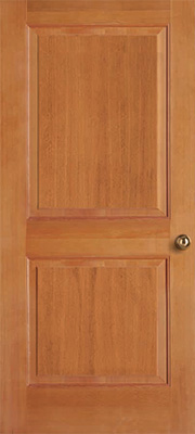 Douglas fir vertical grain 2 raised panel square top interior Simpson door