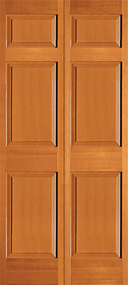 Douglas fir vertical grain 3 raised panel interior Simpson bifold door