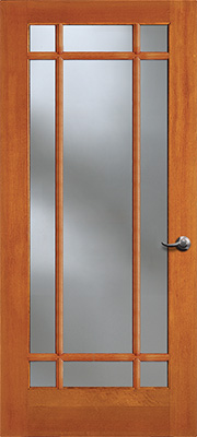 Douglas fir vertical grain 9 lite Simpson French door