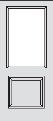 3/4 lite door with 1 panel