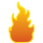 A fire flame icon