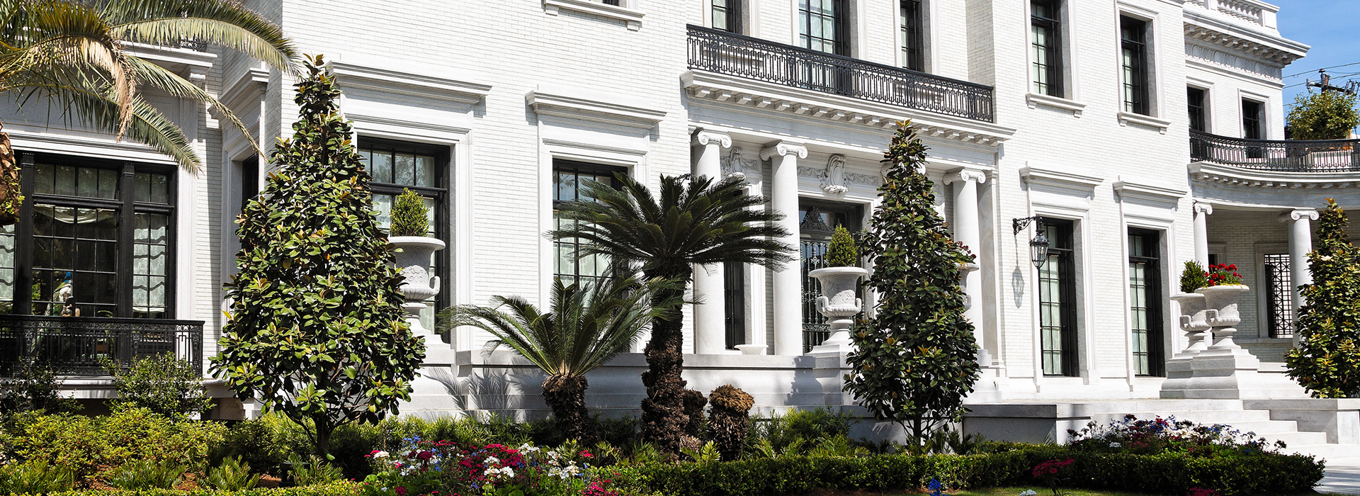 Front of Greek Revival home