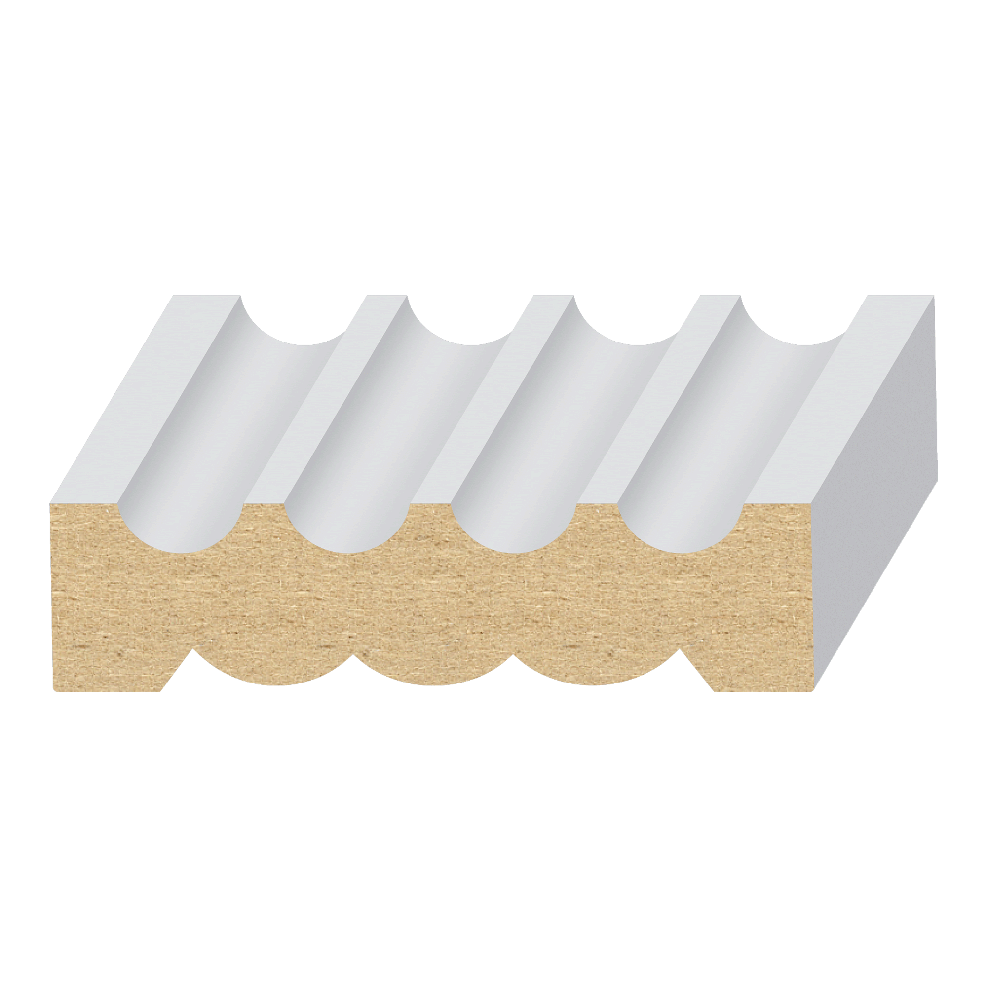 158MUL2, Reversible 4Flute & Reed Casing EL & EL Wood Products