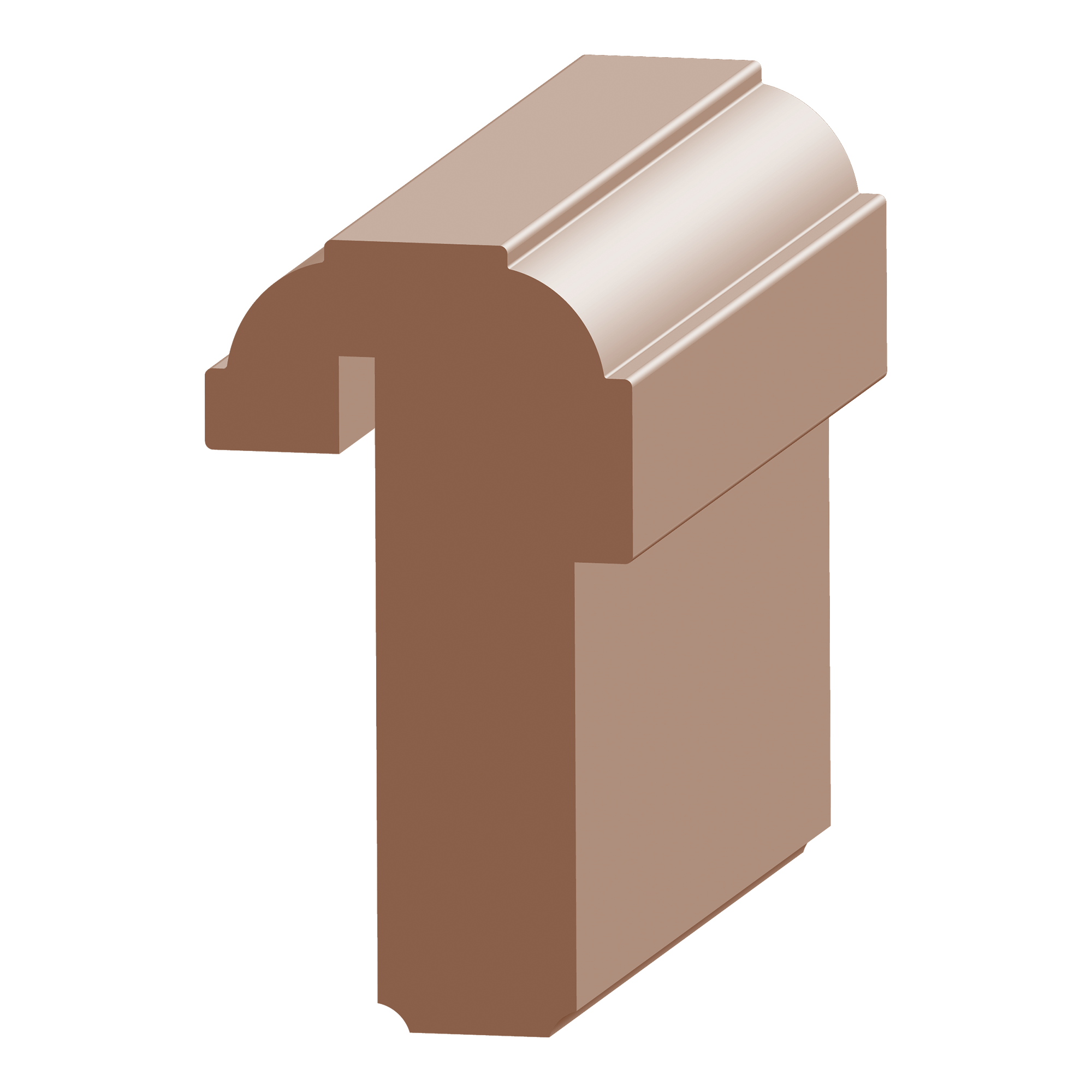 663BVG, Thick TAstragal with Weatherstrip Kerf for 13/4" Doors EL