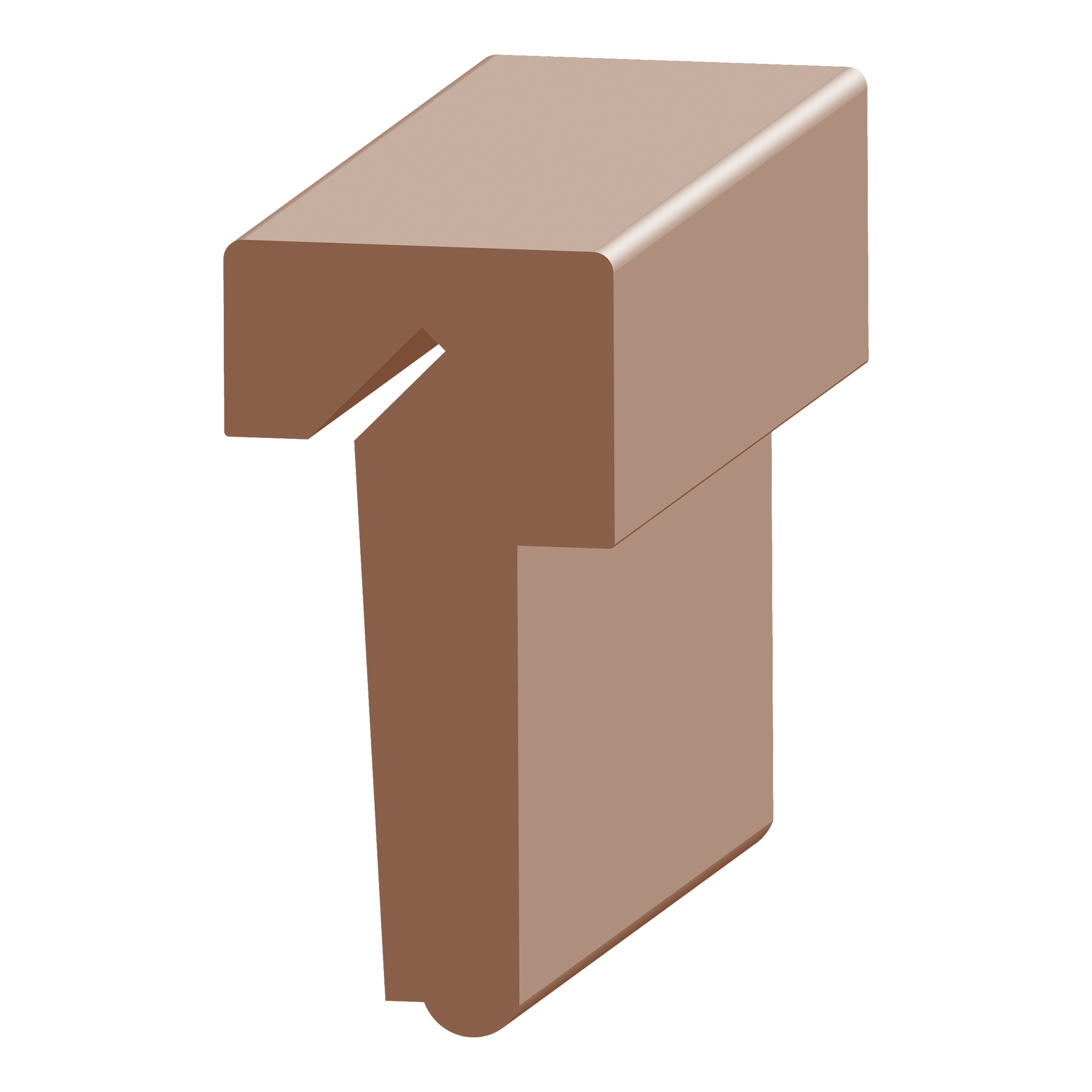 667VG, Contemporary TAstragal with Weatherstrip Kerf for 13/4" Doors