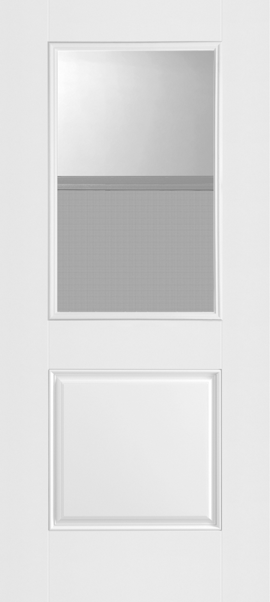 BLS106VENT1, Belleville Smooth 1 Panel Door Vent Lite with Clear